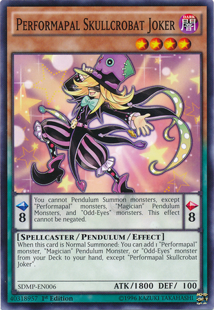 Performapal Skullcrobat Joker [SDMP-EN006] Common | Pegasus Games WI