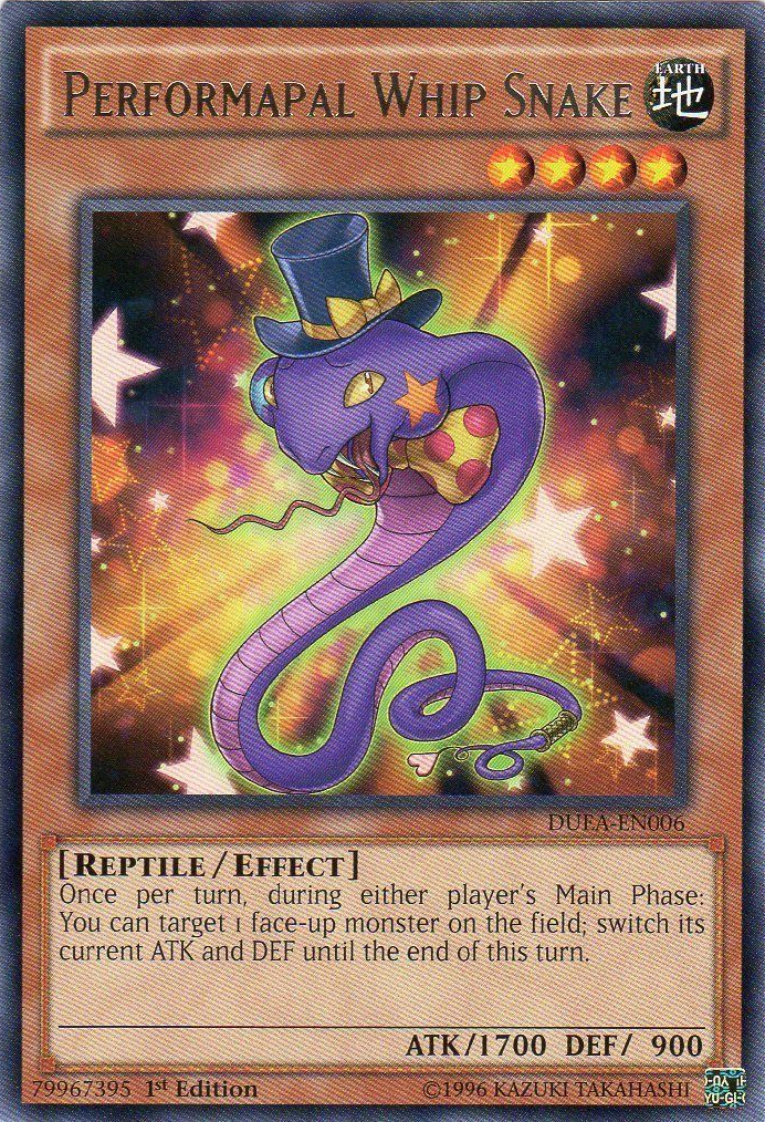 Performapal Whip Snake [DUEA-EN006] Rare | Pegasus Games WI