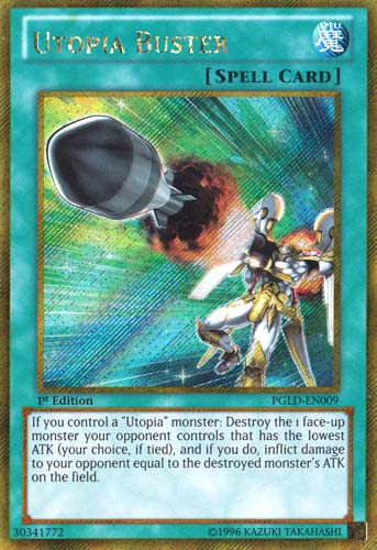 Utopia Buster [PGLD-EN009] Gold Secret Rare | Pegasus Games WI