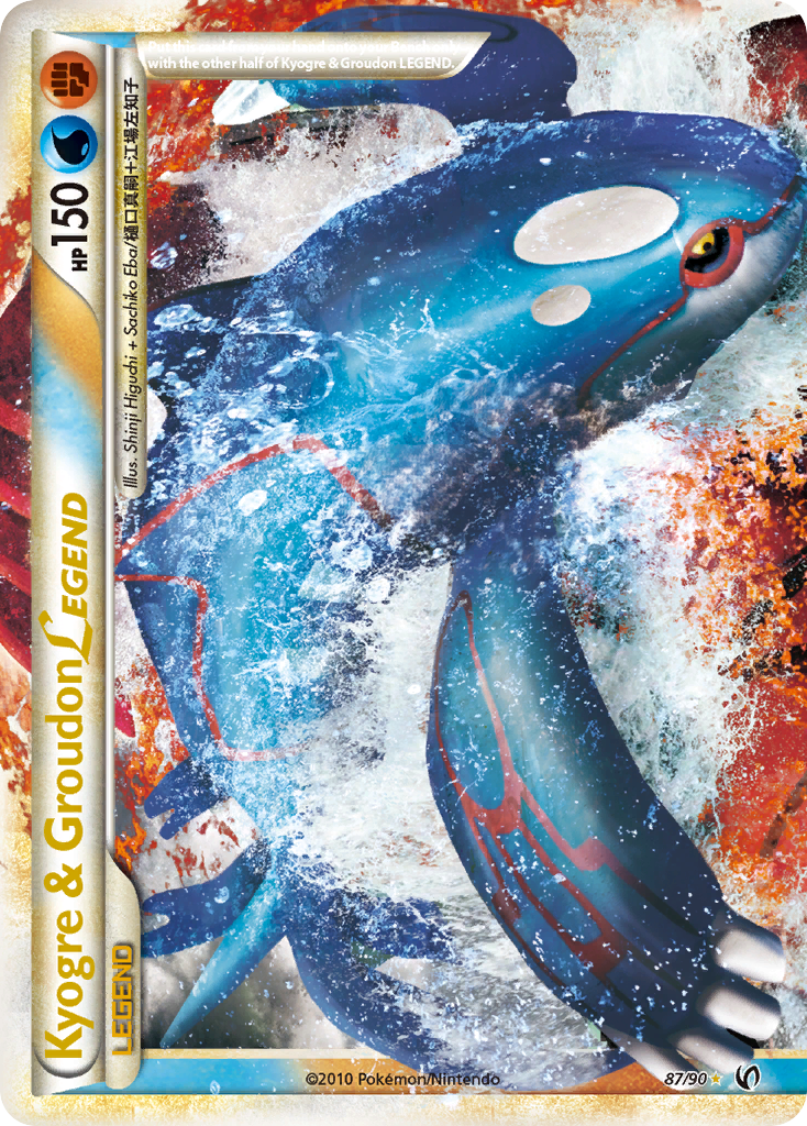 Kyogre & Groudon LEGEND (87/90) [HeartGold & SoulSilver: Undaunted] | Pegasus Games WI