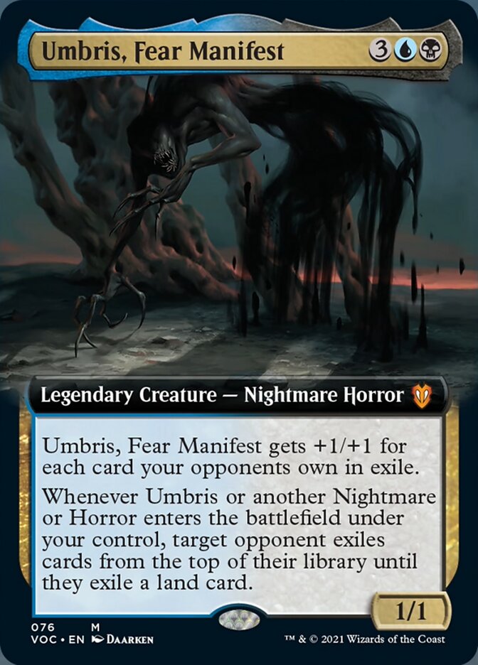 Umbris, Fear Manifest (Extended Art) [Innistrad: Crimson Vow Commander] | Pegasus Games WI