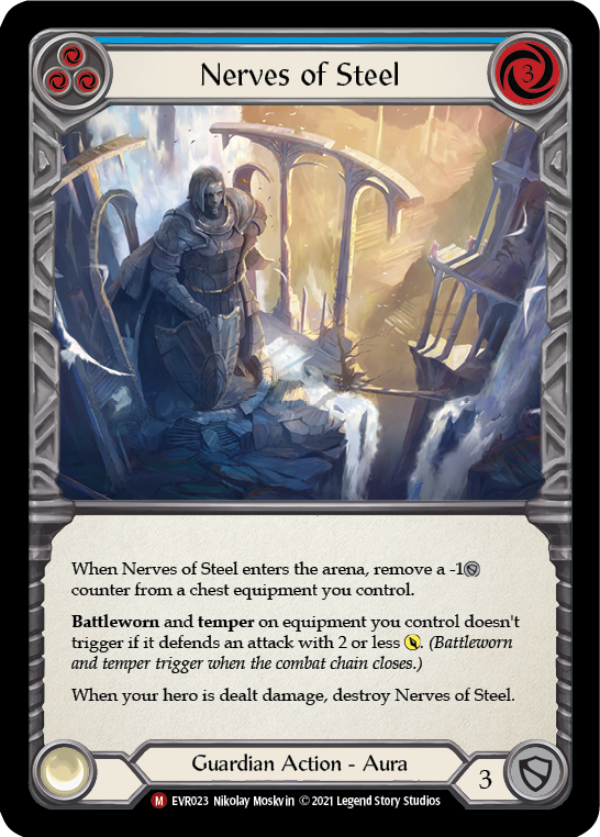Nerves of Steel [EVR023] (Everfest)  1st Edition Rainbow Foil | Pegasus Games WI