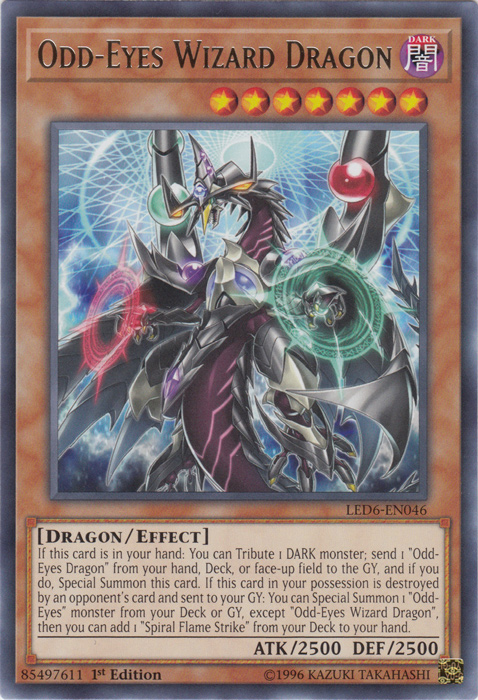 Odd-Eyes Wizard Dragon [LED6-EN046] Rare | Pegasus Games WI
