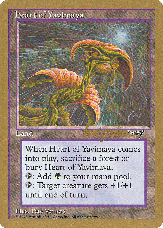 Heart of Yavimaya (Svend Geertsen) [World Championship Decks 1997] | Pegasus Games WI