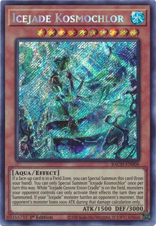 Icejade Kosmochlor [BACH-EN006] Secret Rare | Pegasus Games WI