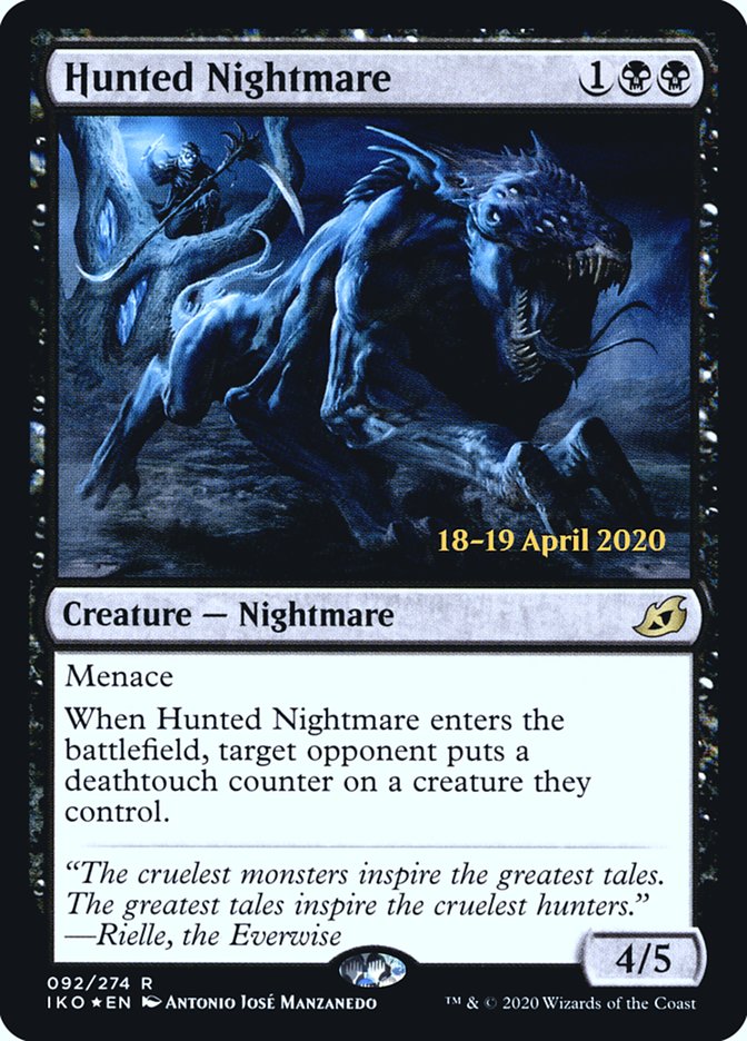 Hunted Nightmare [Ikoria: Lair of Behemoths Prerelease Promos] | Pegasus Games WI