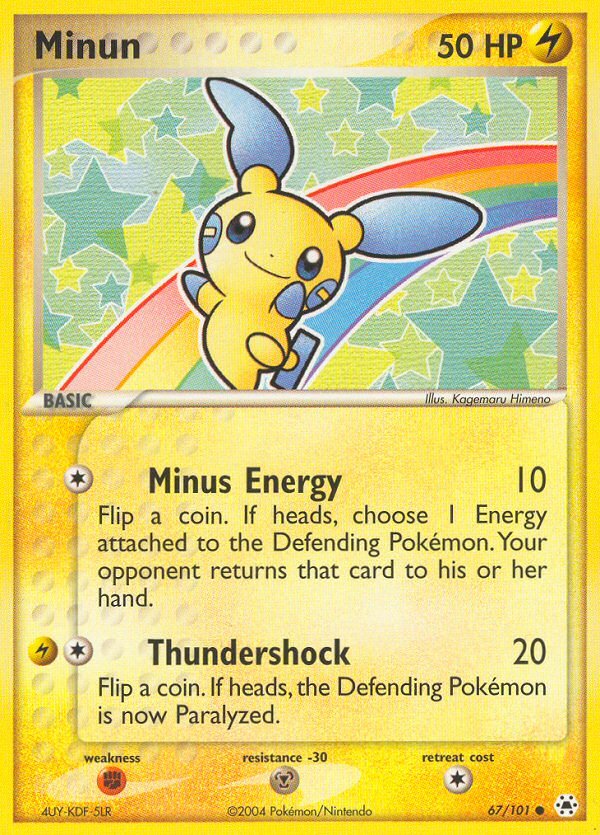 Minun (67/101) [EX: Hidden Legends] | Pegasus Games WI