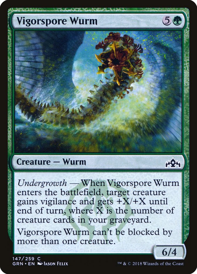 Vigorspore Wurm [Guilds of Ravnica] | Pegasus Games WI