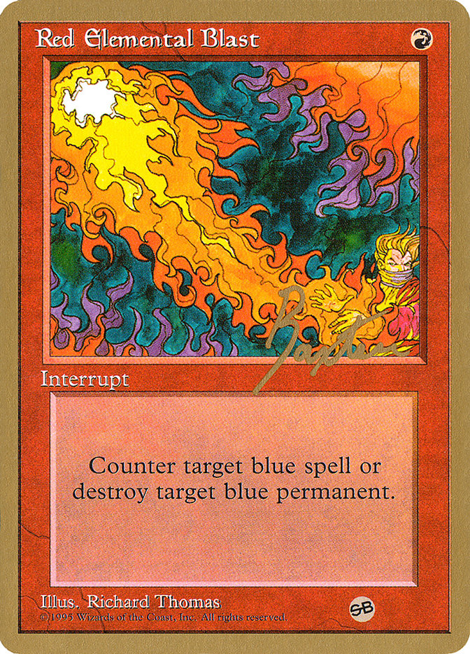 Red Elemental Blast (George Baxter) (SB) [Pro Tour Collector Set] | Pegasus Games WI