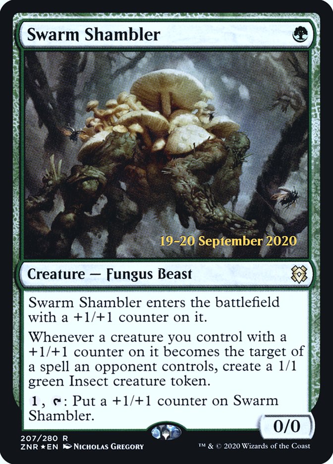 Swarm Shambler [Zendikar Rising Prerelease Promos] | Pegasus Games WI