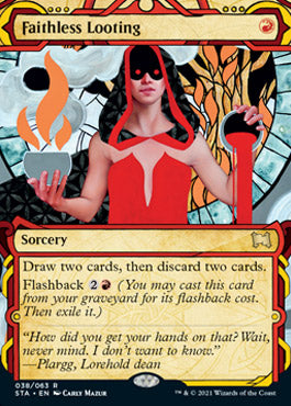 Faithless Looting (Foil Etched) [Strixhaven: School of Mages Mystical Archive] | Pegasus Games WI