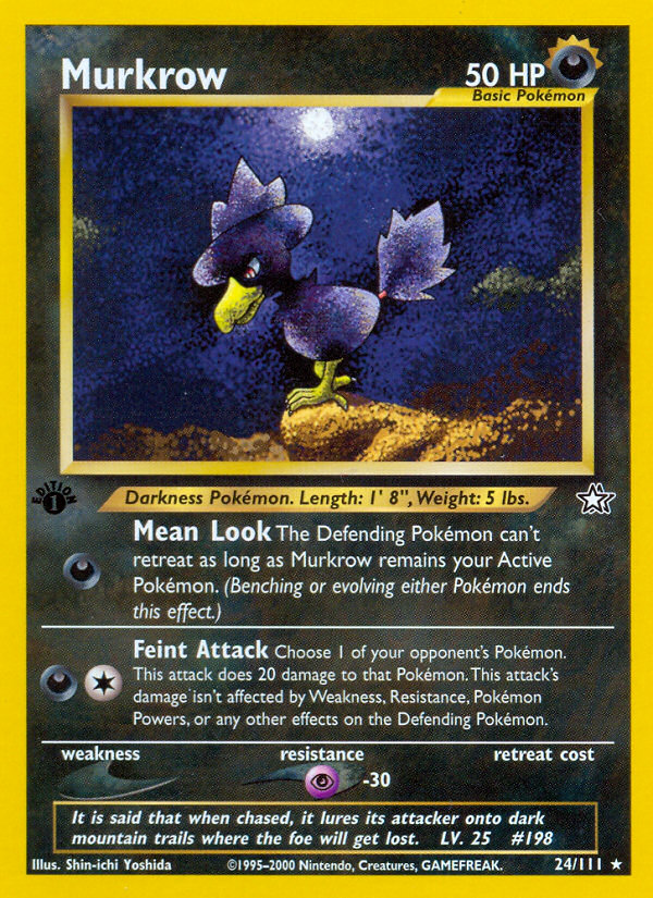Murkrow (24/111) [Neo Genesis 1st Edition] | Pegasus Games WI