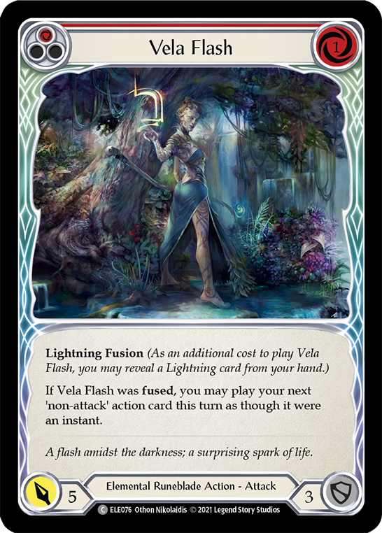 Vela Flash (Red) [ELE076] (Tales of Aria)  1st Edition Normal | Pegasus Games WI