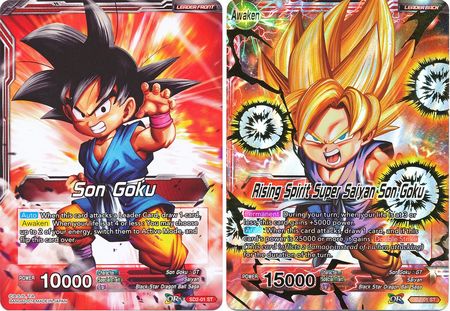 Son Goku // Rising Spirit Super Saiyan Son Goku (Starter Deck - The Extreme Evolution) (SD2-01) [Cross Worlds] | Pegasus Games WI