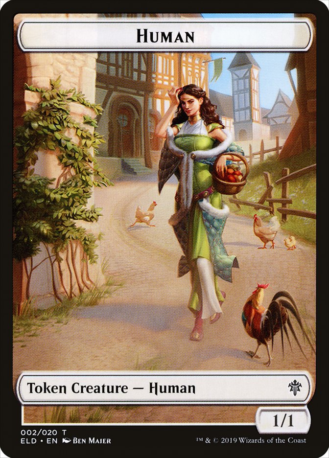 Human // Clue Double-Sided Token [Pioneer Challenger Decks 2022] | Pegasus Games WI