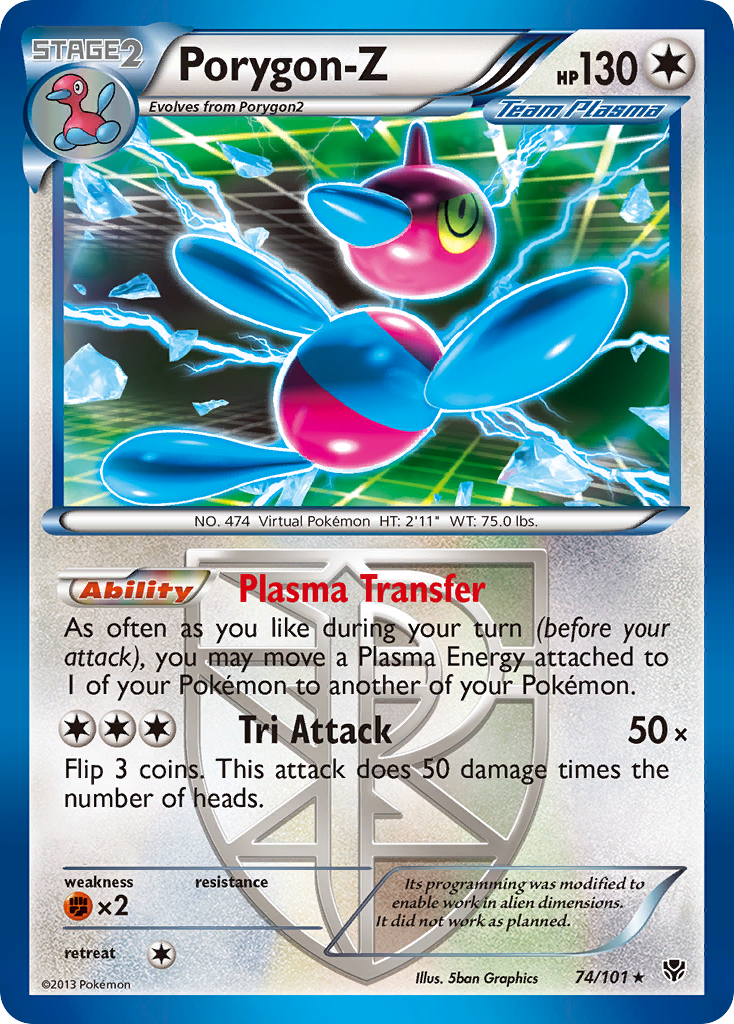 Porygon-Z (74/101) [Black & White: Plasma Blast] | Pegasus Games WI