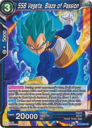 SSB Vegeta, Blaze of Passion [BT10-040] | Pegasus Games WI