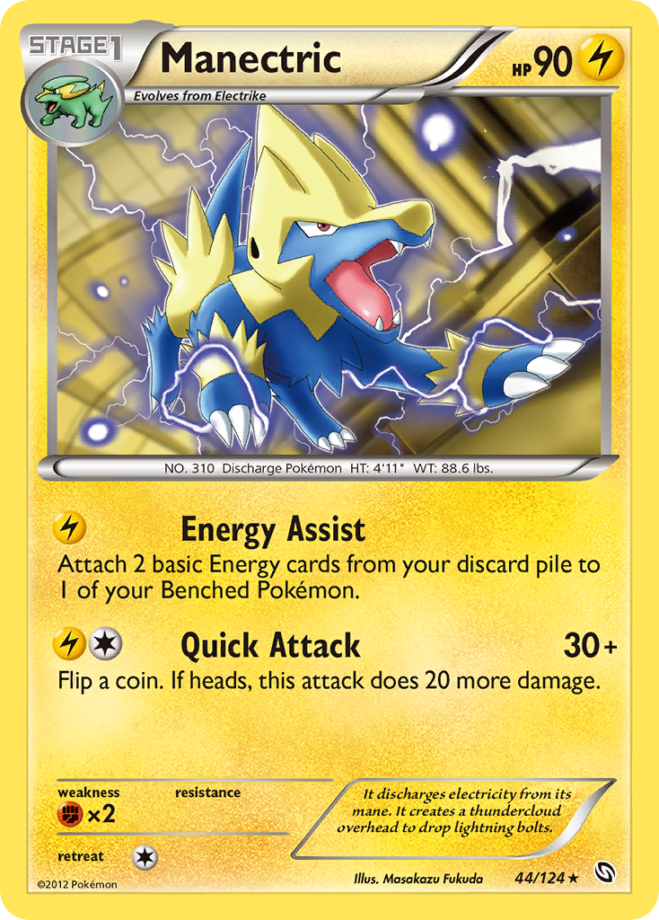 Manectric (44/124) [Black & White: Dragons Exalted] | Pegasus Games WI