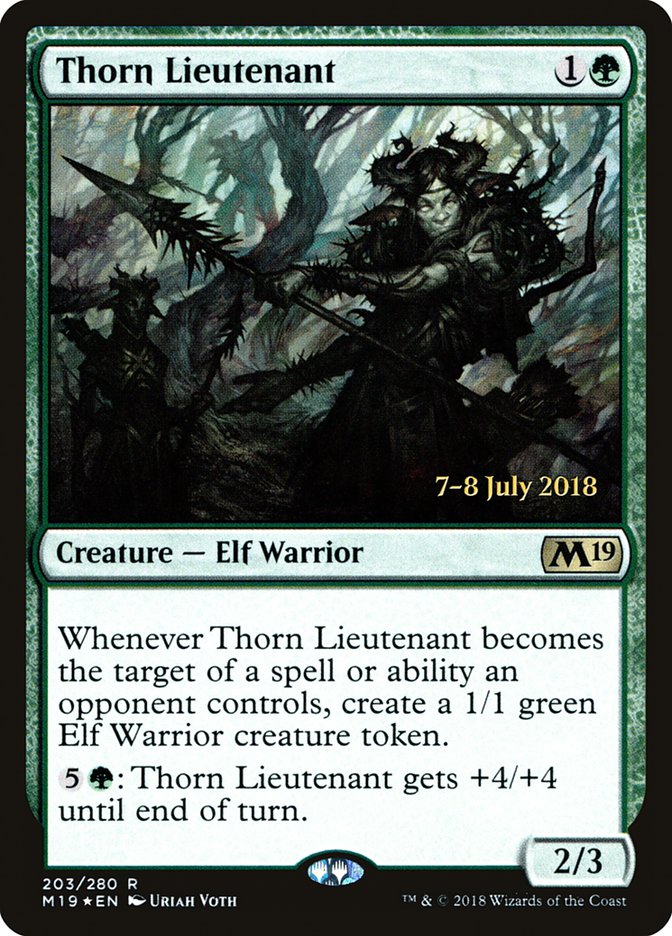 Thorn Lieutenant [Core Set 2019 Prerelease Promos] | Pegasus Games WI