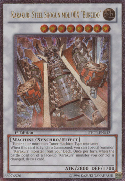 Karakuri Steel Shogun mdl 00X "Bureido" (UTR) [STOR-EN042] Ultimate Rare | Pegasus Games WI