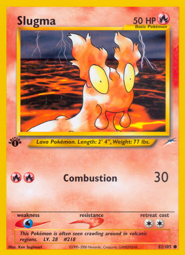 Slugma (82/105) [Neo Destiny 1st Edition] | Pegasus Games WI