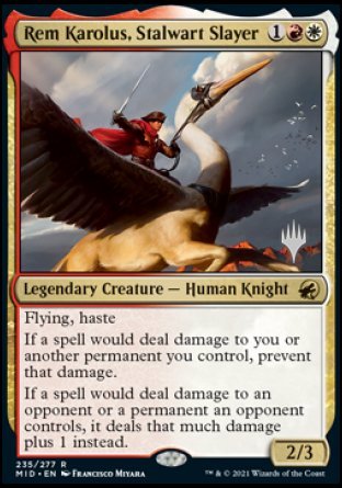 Rem Karolus, Stalwart Slayer (Promo Pack) [Innistrad: Midnight Hunt Promos] | Pegasus Games WI