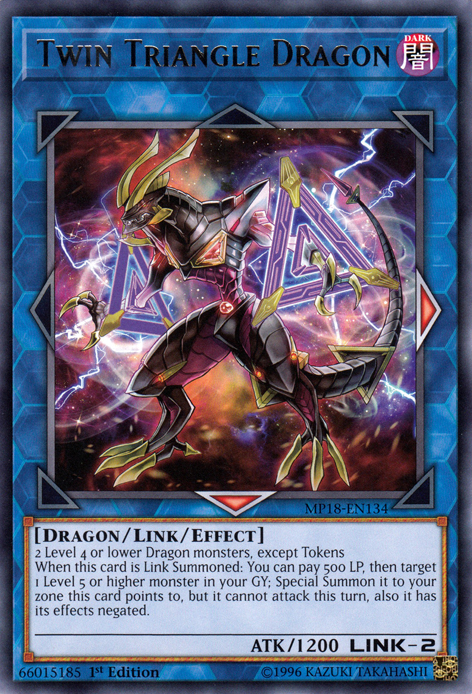 Twin Triangle Dragon [MP18-EN134] Rare | Pegasus Games WI