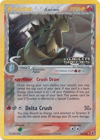 Tyranitar (16/113) (Delta Species) (Stamped) [EX: Delta Species] | Pegasus Games WI