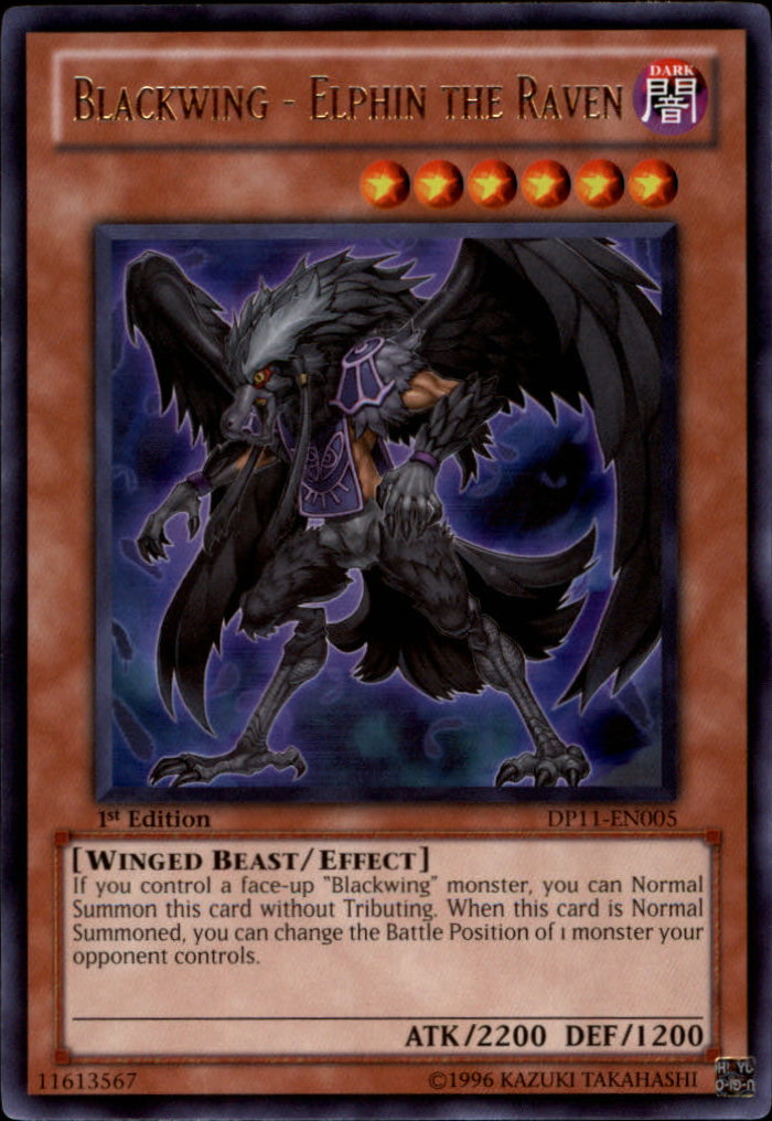 Blackwing - Elphin the Raven [DP11-EN005] Rare | Pegasus Games WI