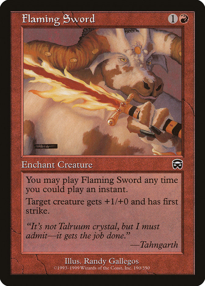 Flaming Sword [Mercadian Masques] | Pegasus Games WI