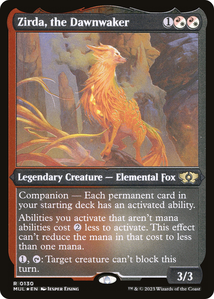 Zirda, the Dawnwaker (Foil Etched) [Multiverse Legends] | Pegasus Games WI