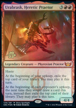 Urabrask, Heretic Praetor [Streets of New Capenna Prerelease Promos] | Pegasus Games WI