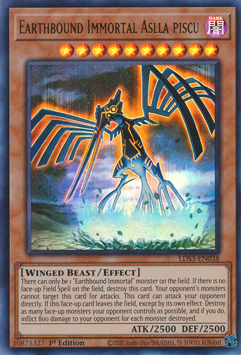 Earthbound Immortal Aslla piscu [LDS3-EN038] Ultra Rare | Pegasus Games WI