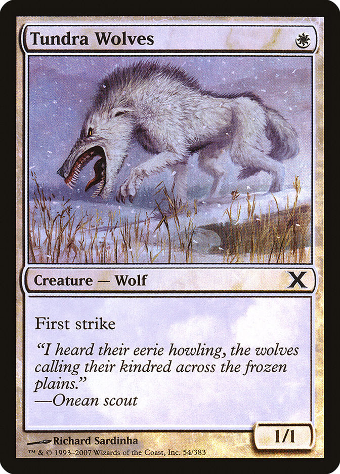 Tundra Wolves (Premium Foil) [Tenth Edition] | Pegasus Games WI