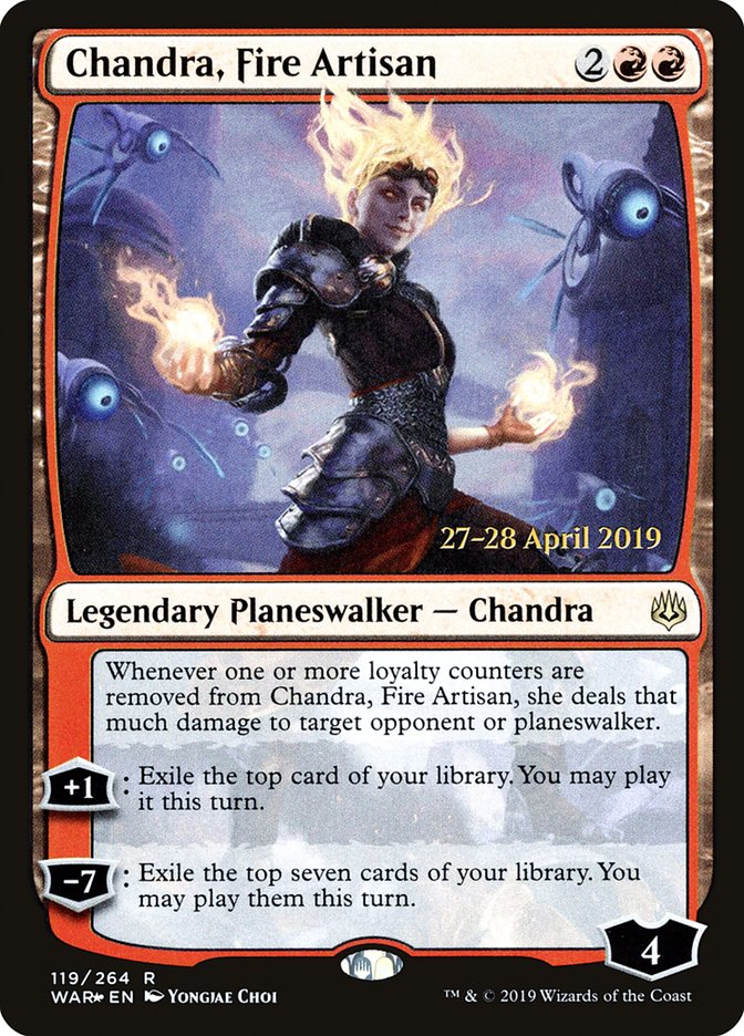 Chandra, Fire Artisan [War of the Spark Prerelease Promos] | Pegasus Games WI