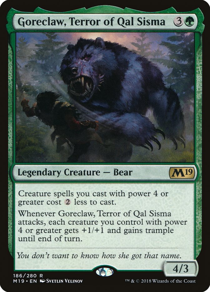 Goreclaw, Terror of Qal Sisma [Core Set 2019] | Pegasus Games WI