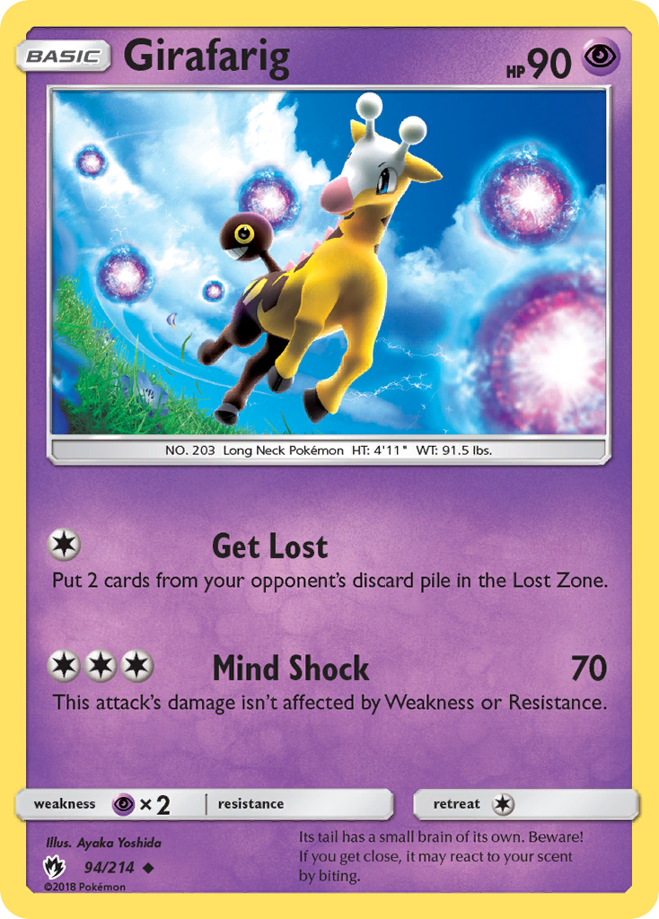 Girafarig (94/214) [Sun & Moon: Lost Thunder] | Pegasus Games WI