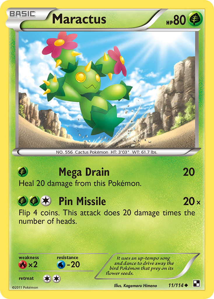 Maractus (11/114) [Black & White: Base Set] | Pegasus Games WI