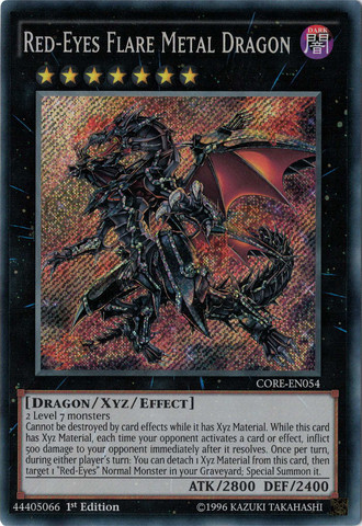 Red-Eyes Flare Metal Dragon [CORE-EN054] Secret Rare | Pegasus Games WI