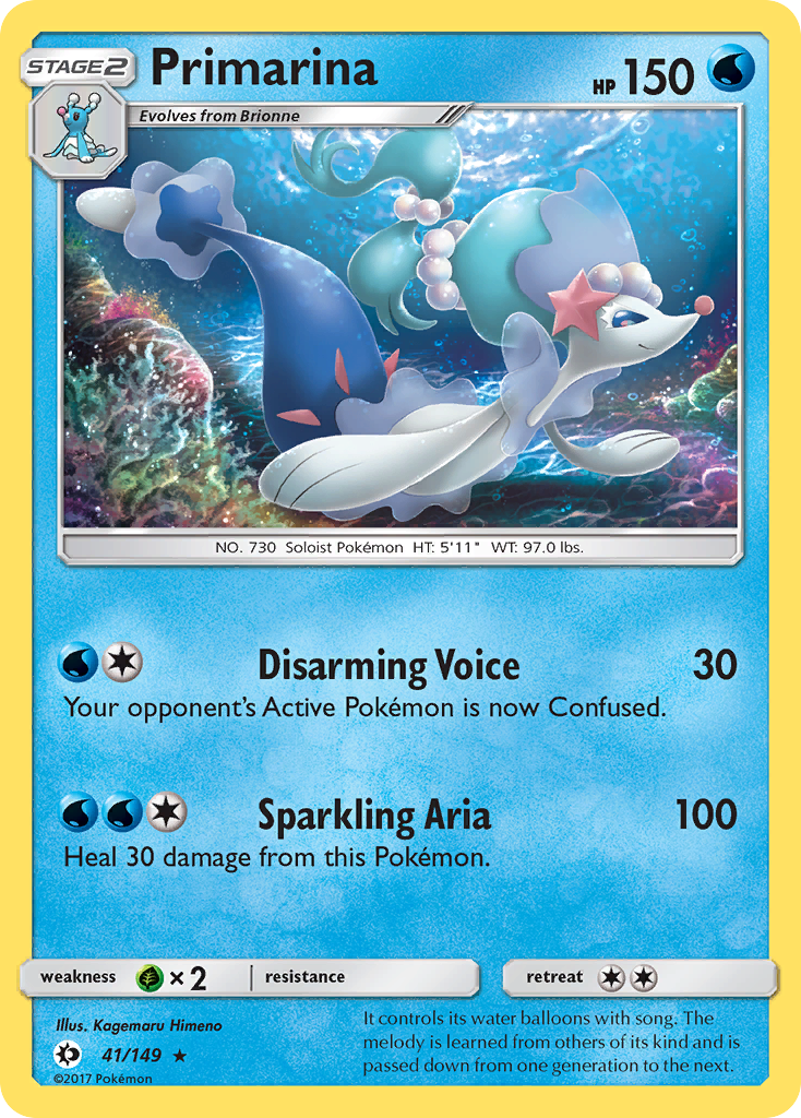 Primarina (41/149) [Sun & Moon: Base Set] | Pegasus Games WI