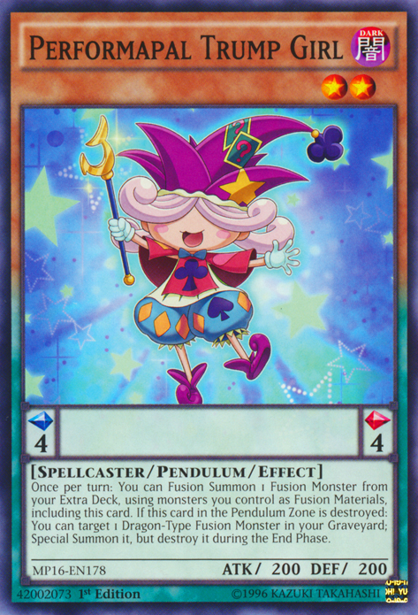 Performapal Trump Girl [MP16-EN178] Common | Pegasus Games WI