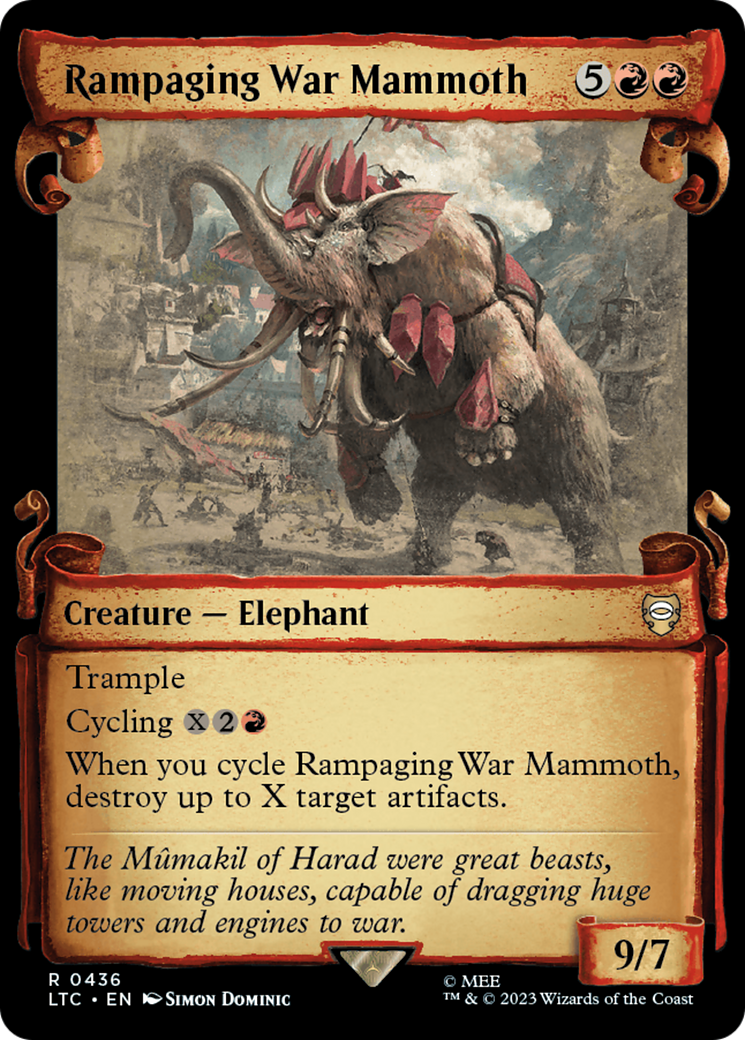 Rampaging War Mammoth [The Lord of the Rings: Tales of Middle-Earth Commander Showcase Scrolls] | Pegasus Games WI