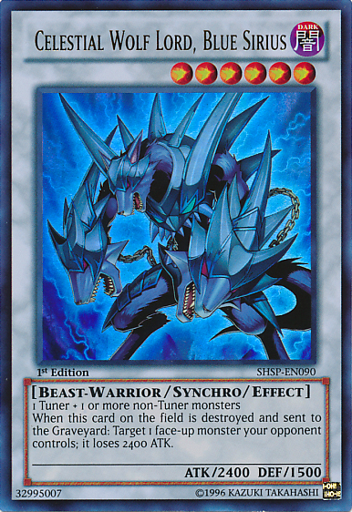 Celestial Wolf Lord, Blue Sirius [SHSP-EN090] Ultra Rare | Pegasus Games WI