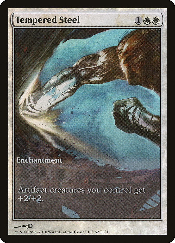 Tempered Steel (Game Day) (Extended Art) [Scars of Mirrodin Promos] | Pegasus Games WI