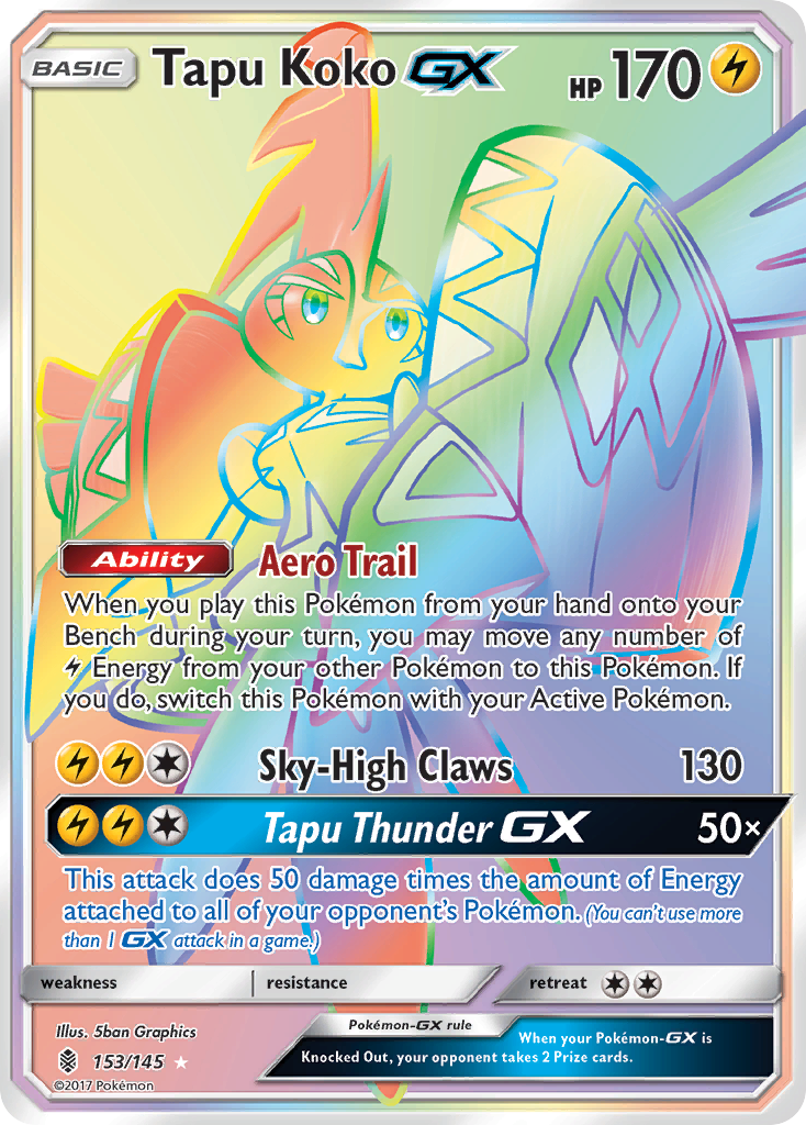 Tapu Koko GX (153/145) [Sun & Moon: Guardians Rising] | Pegasus Games WI