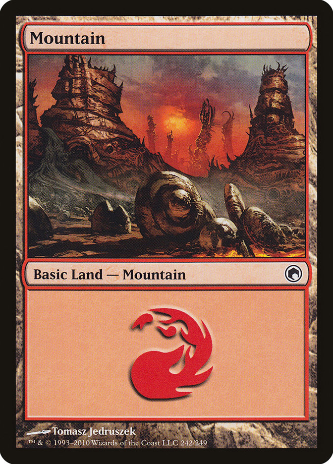 Mountain (242) [Scars of Mirrodin] | Pegasus Games WI