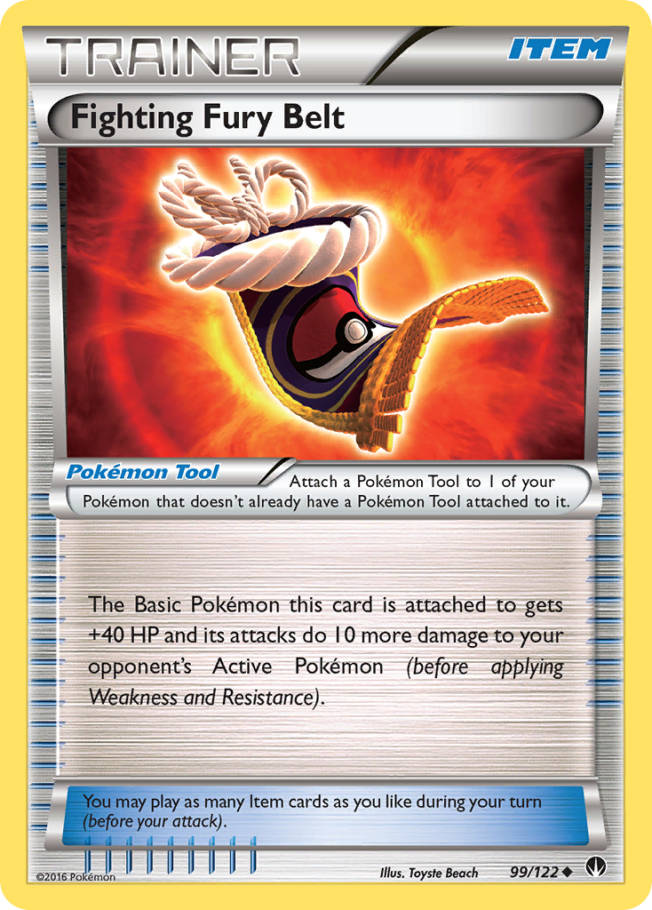 Fighting Fury Belt (99/122) [XY: BREAKpoint] | Pegasus Games WI