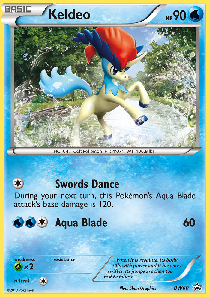 Keldeo (BW60) [Black & White: Black Star Promos] | Pegasus Games WI