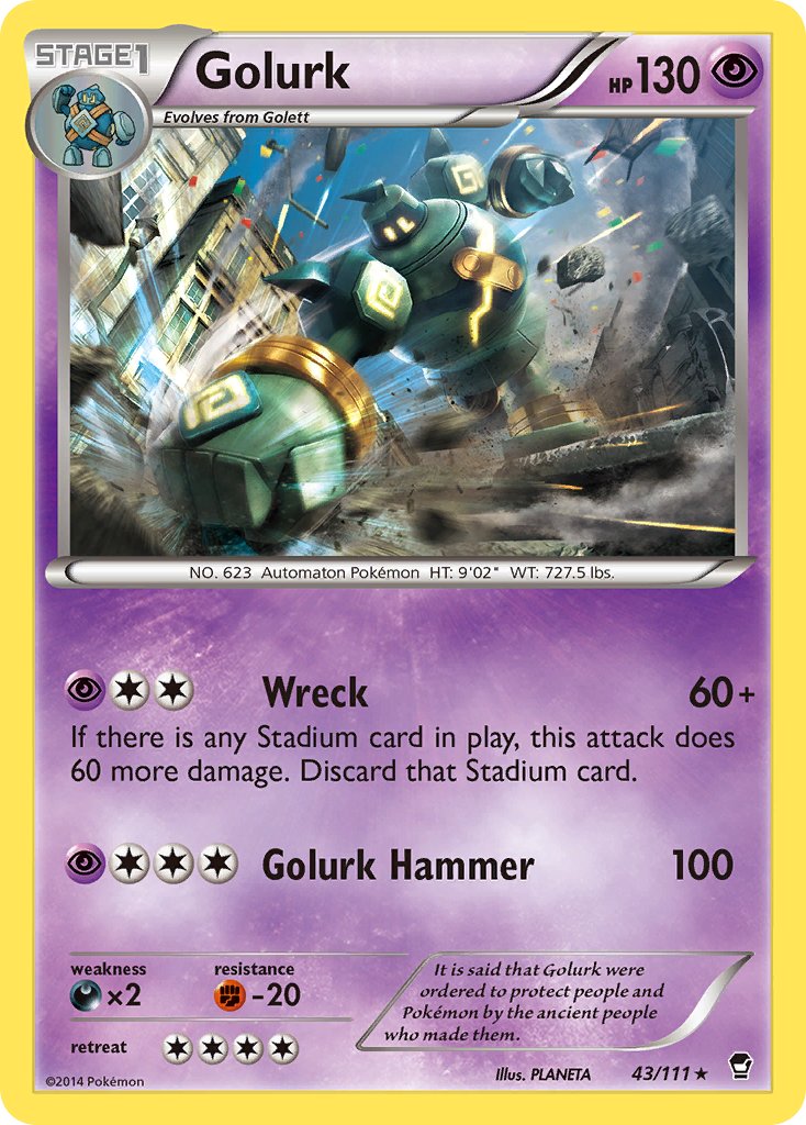 Golurk (43/111) [XY: Furious Fists] | Pegasus Games WI