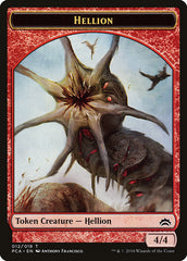 Zombie // Hellion Double-Sided Token [Planechase Anthology Tokens] | Pegasus Games WI